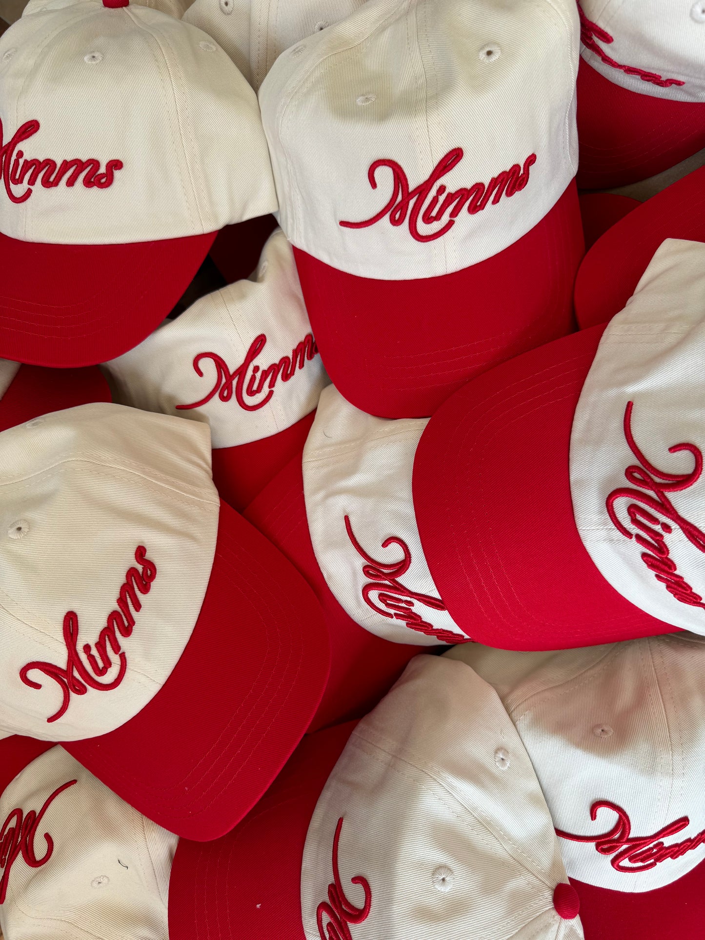 Signature Mimms Dad Cap in Red