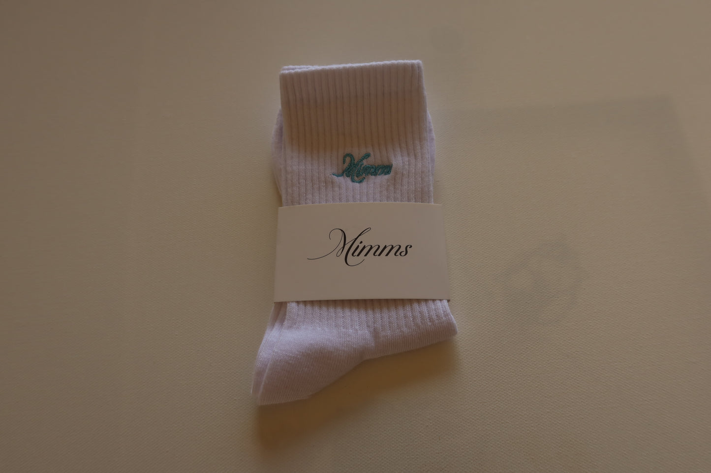 Crew Socks - Blue Embroidery