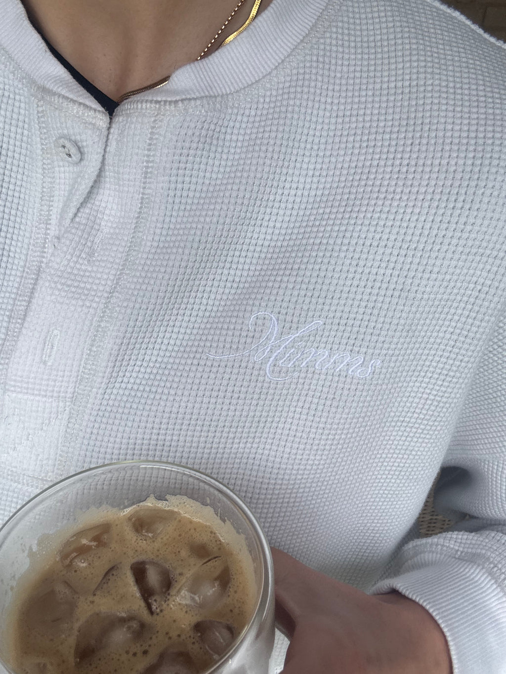 Waffle Henley Long Sleeve