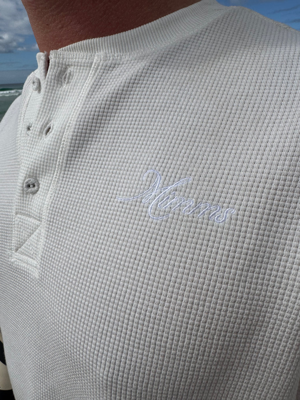 Waffle Henley Long Sleeve