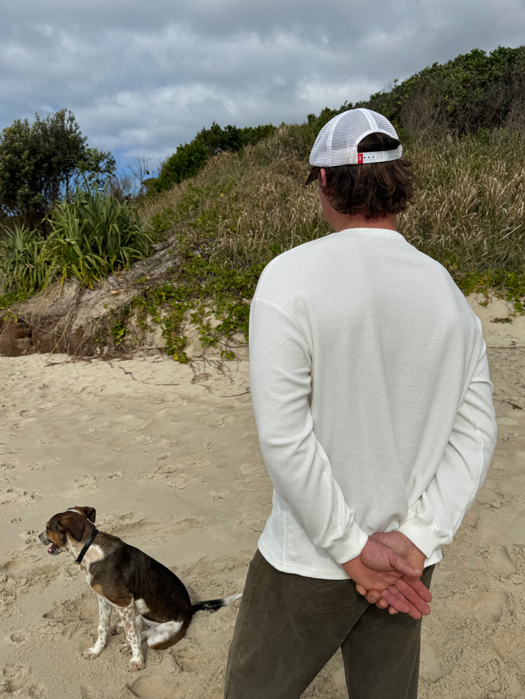 Waffle Henley Long Sleeve