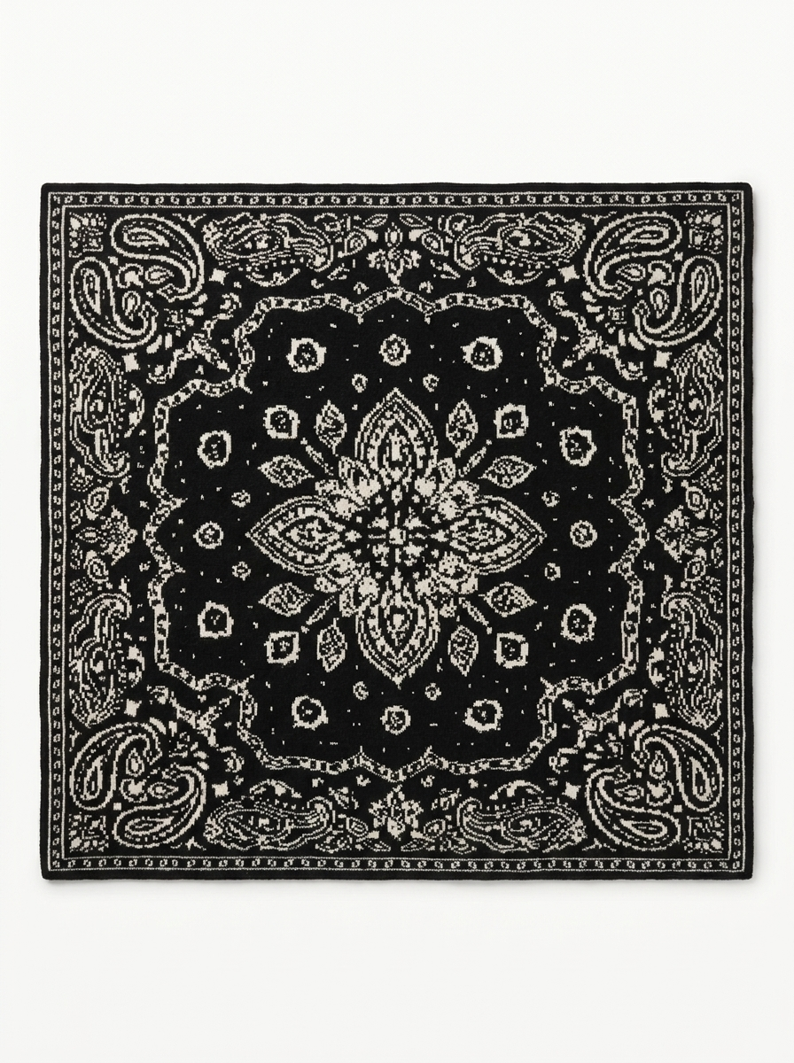 The Cashmere Bandana - Black