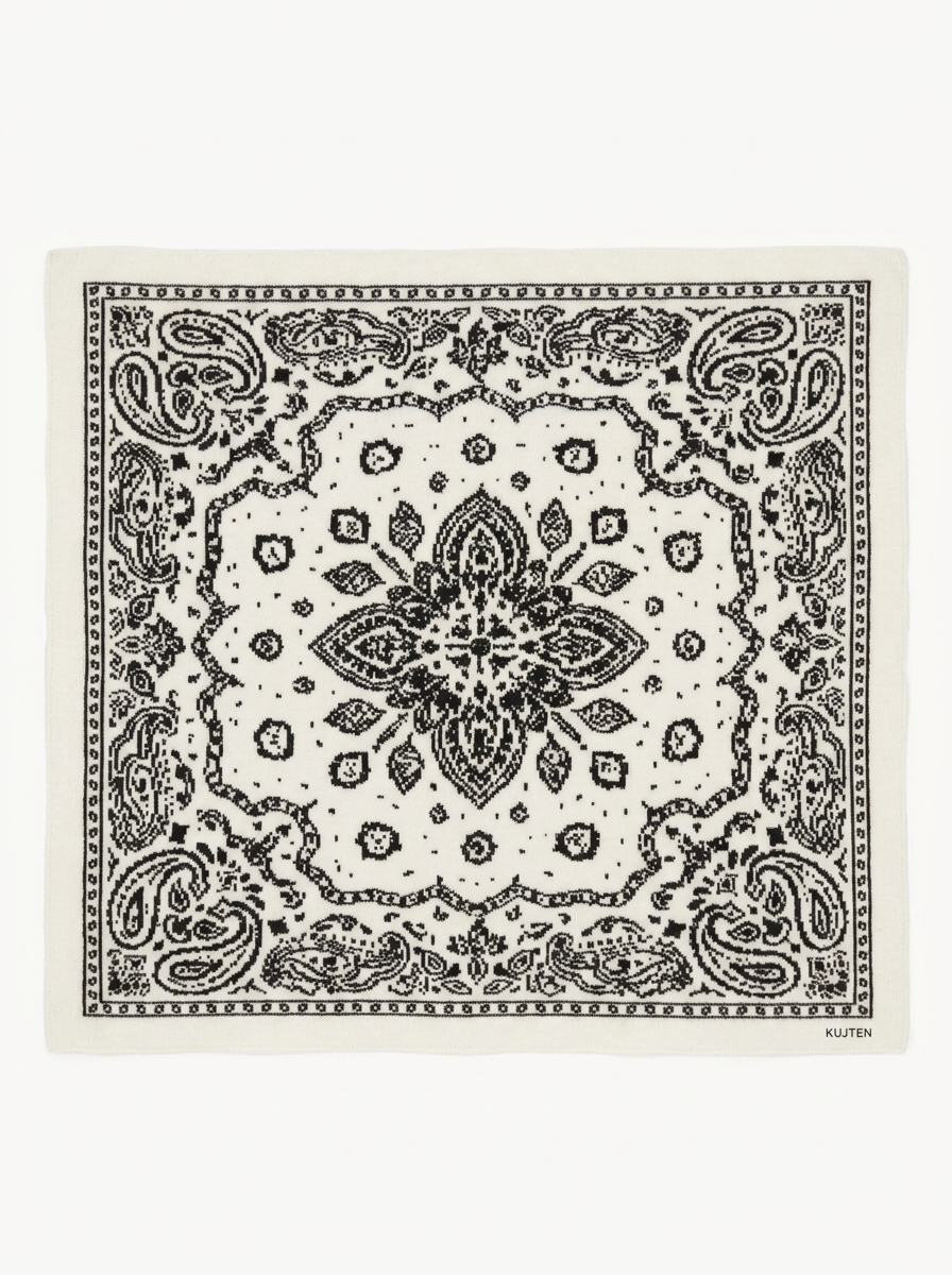 The Cashmere Bandana - Black