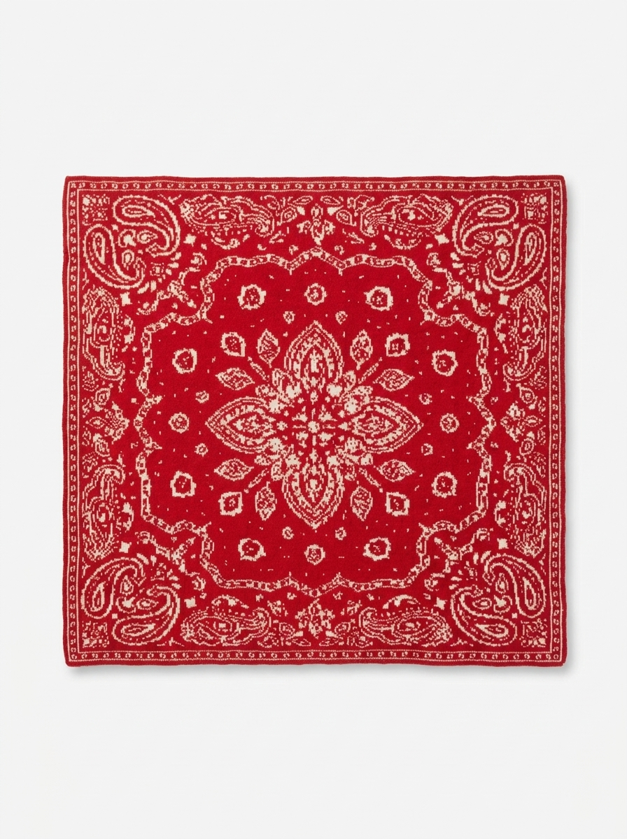 The Cashmere Bandana - Red