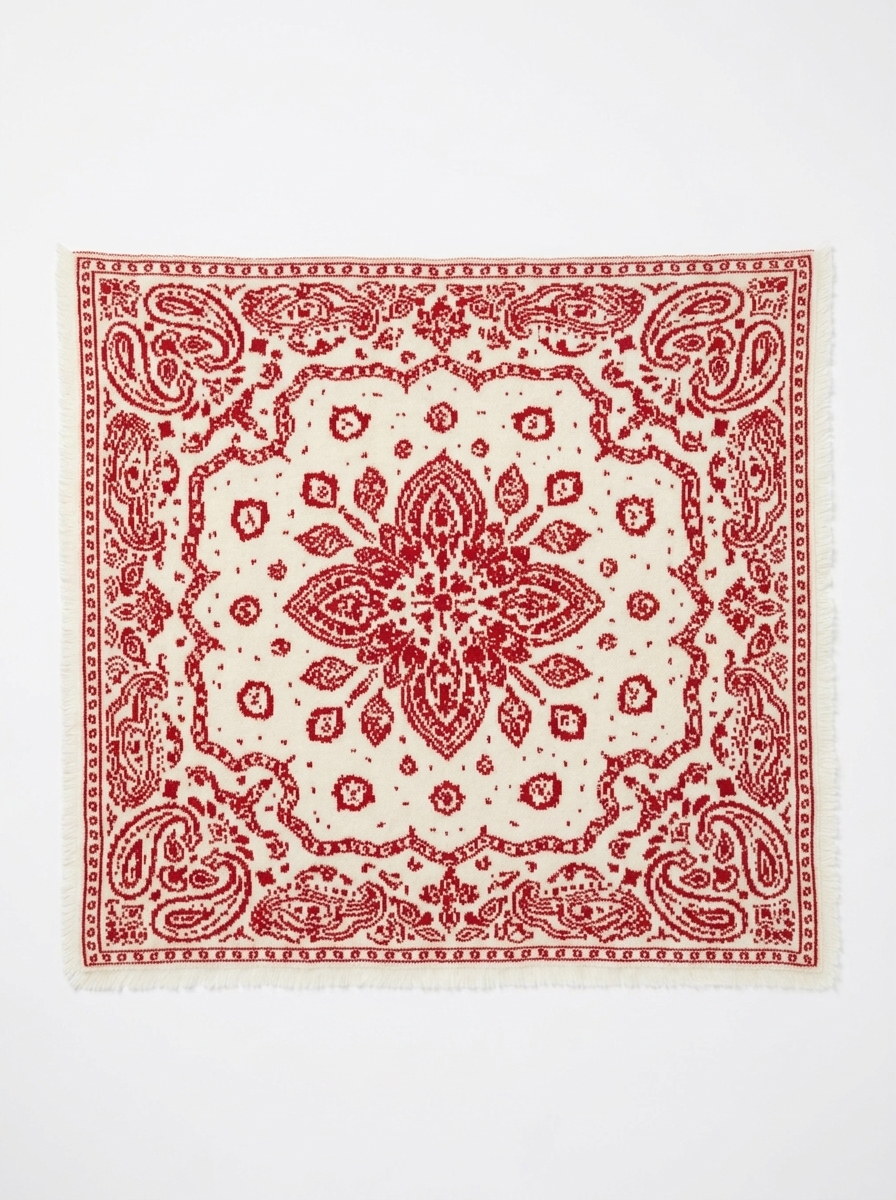 The Cashmere Bandana - Red